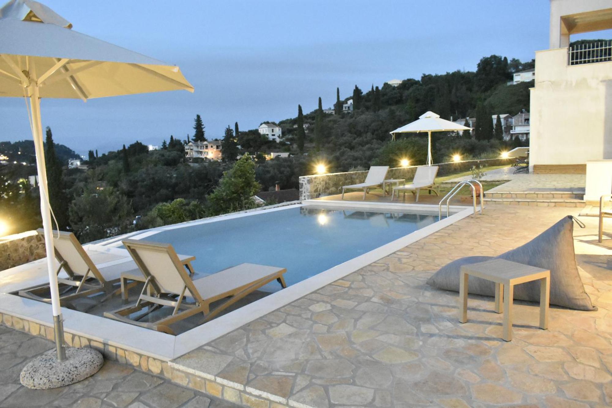 Corfu View Deluxe Villa Perama  Buitenkant foto
